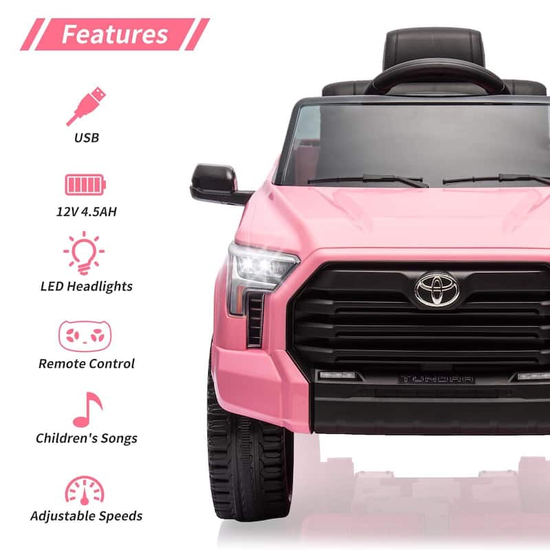 Kids Ride On Car,Toyota Licensed Kids Ride-On Truck 12V with Remote Control
