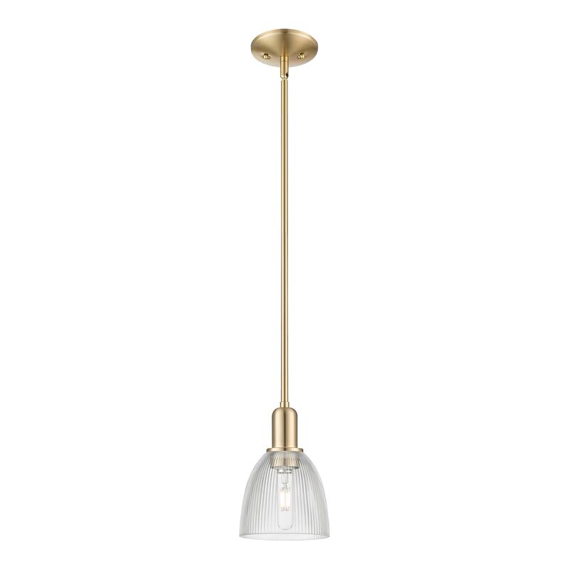 Innovations Lighting Endless Possibilities Arcadia - Castile - 1 Light 6" Stem Hung Mini Pendant - Clear/Champagne Bronze