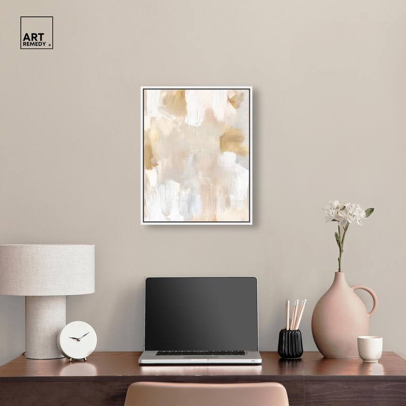 Beige and Cream I Canvas by Art Remedy