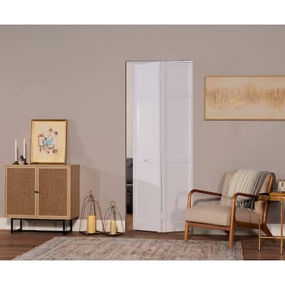 Seabrooke Shaker Style White PVC 32-inch Bifold Door