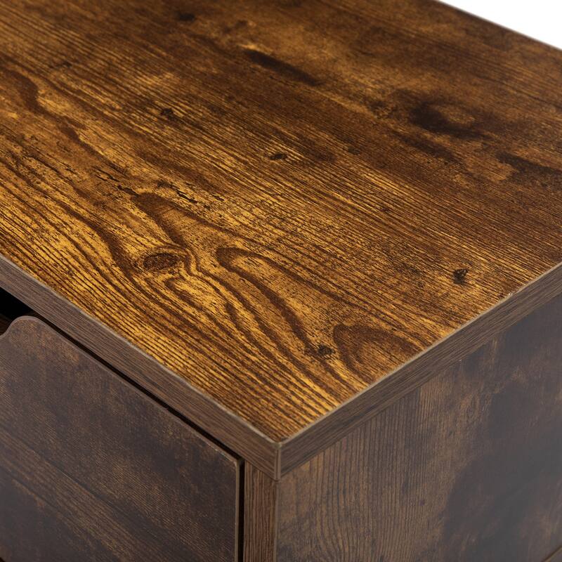 Set of 2 Nightstand Storage Cabinet Coffee Table Corner Table