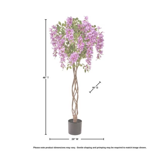 Potted Flowering Wisteria Tree 48" - On Sale - Bed Bath & Beyond - 39942549