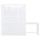 preview thumbnail 9 of 8, Wood Full Size Storage Loft Bed Frame with Desk, Storage Stairs, Wardrobe(w/Foldable Door and Shelves) for Kids, Teens - White