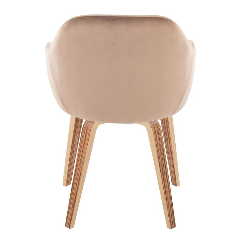 Porch & Den Beckett Dining Chair with Bent Wood Legs (Set of 2)