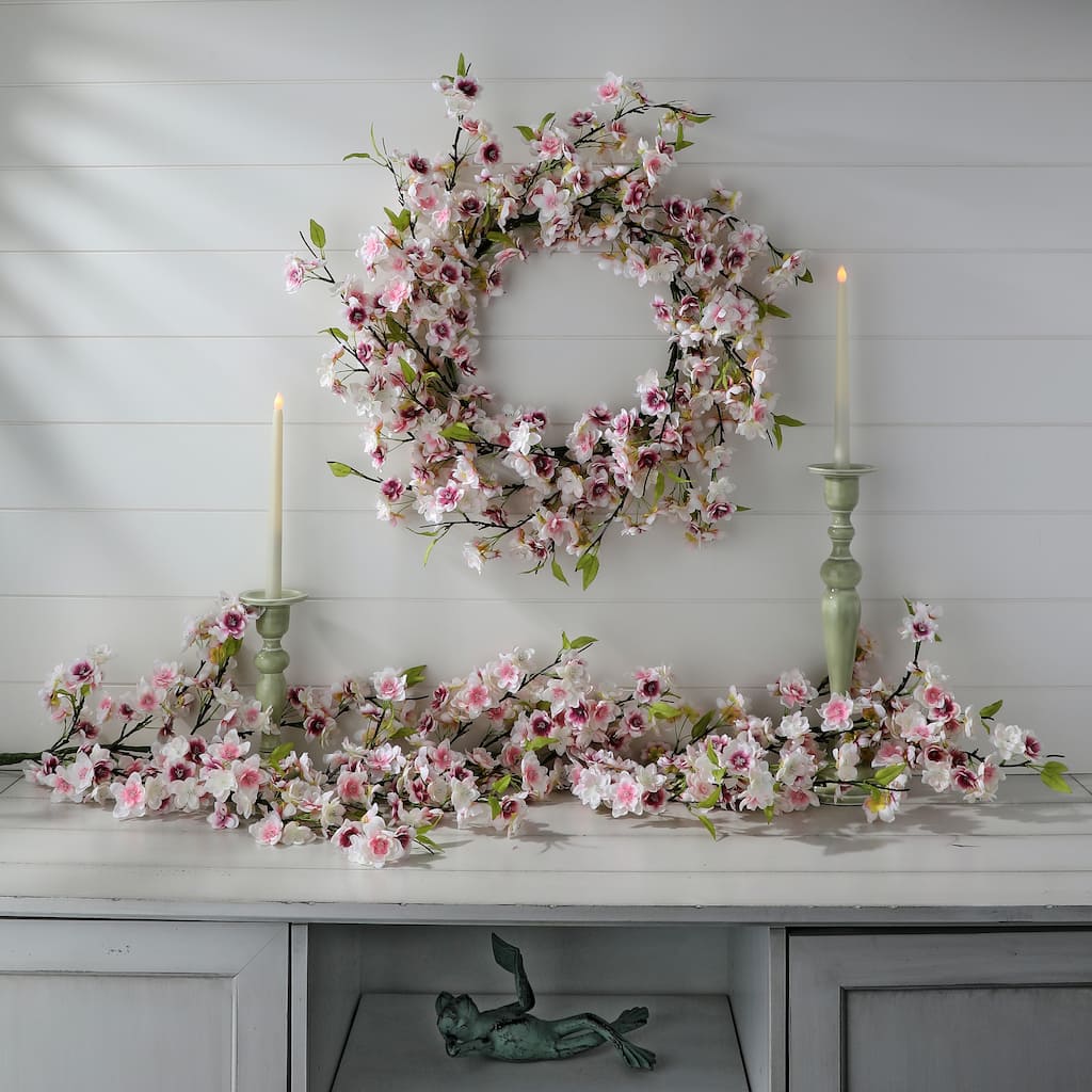 24" Cherry Blossom Wreath