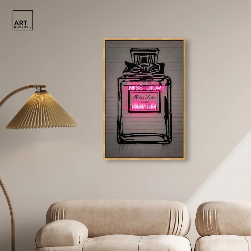 Miss Neon Dream Canvas by Art Remedy