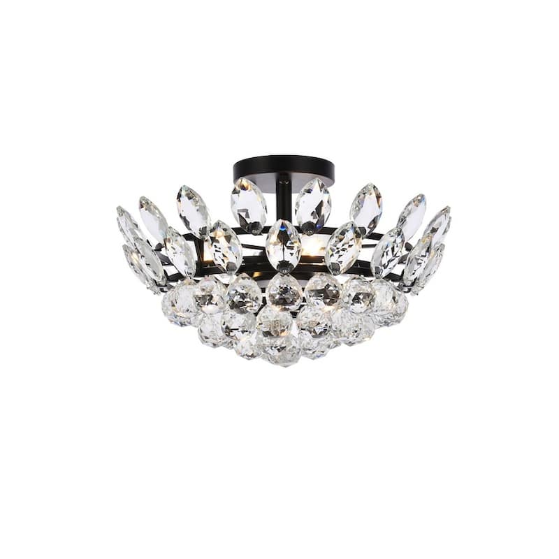 Elanor Flush Mount - 16 inch - Black