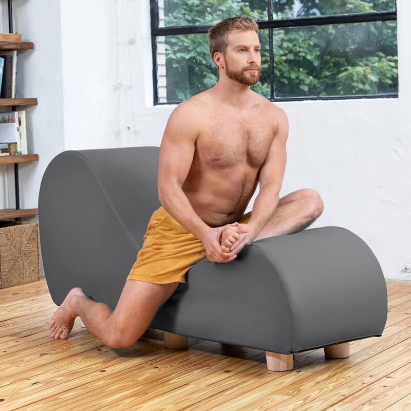 Avana Yoga Chaise Lounge w/ Maple Wood Feet