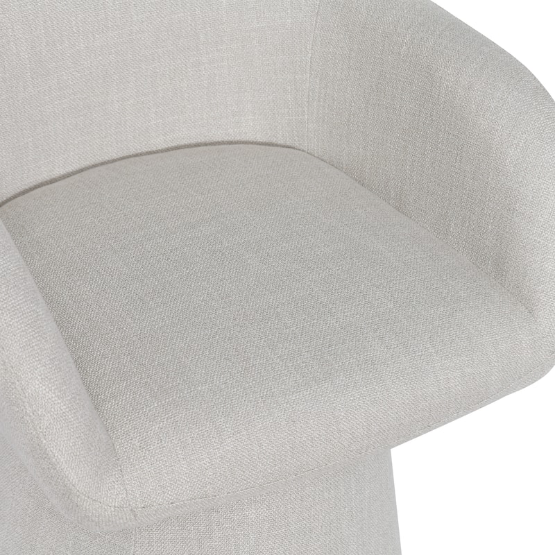 Modern 360 Swivel Upholstered Barrel Back Accent Chair