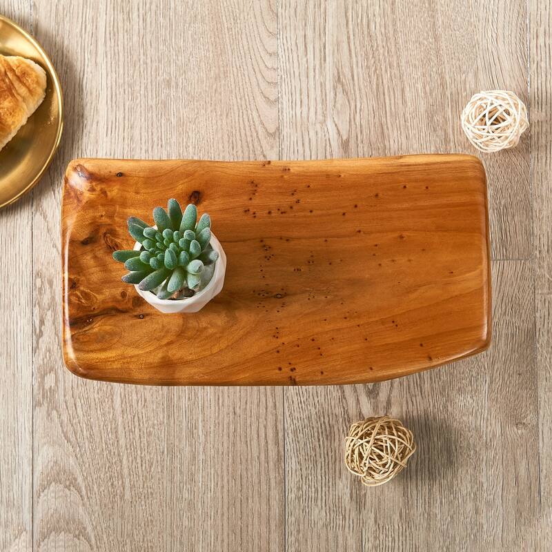 Cedar Roots Serving Stand Farmhouse wood pedestal stand plant holder