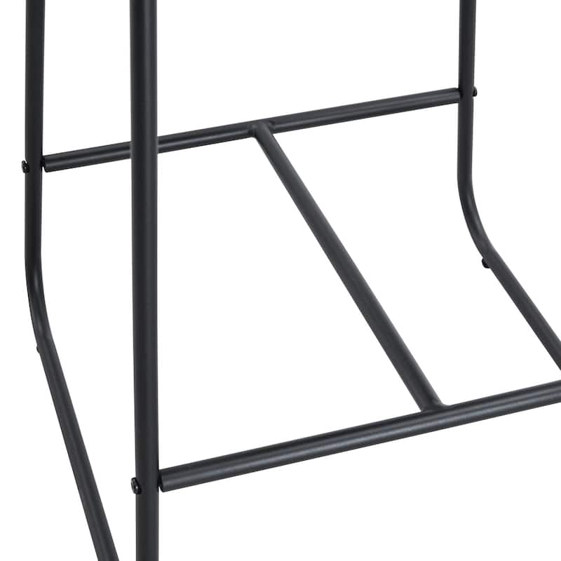 Modern Minimalist PU Leather Bar Stools Set of 2