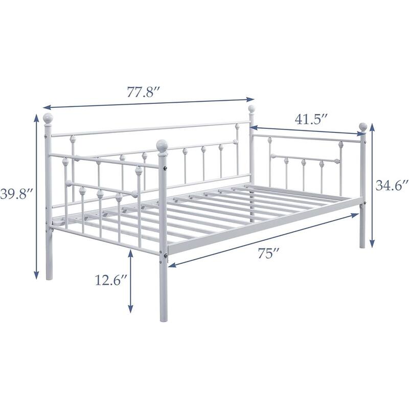 VECELO Twin Trundle Bed Frame Only
