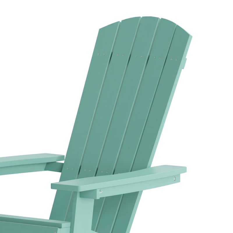Poly-resin Folding Adirondack Indoor/Outdoor Patio Chair (Set of 4)