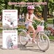 preview thumbnail 17 of 18, Gymax 20'' Girls Bike w/Removable Basket Streamers Hand Brake &