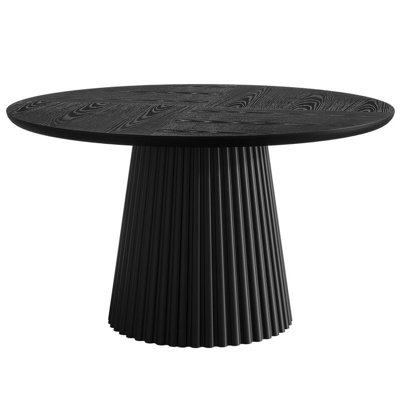 Wood Dining Table, Round Kitchen Table, Living Room Bistro Dinner Accent Table