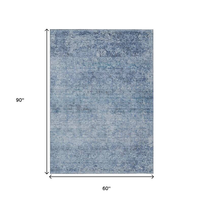 HomeRoots Abstract Traditional Rectangle Outdoor Rug