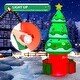 preview thumbnail 4 of 3, 5.6 FT Christmas Inflatable Tree Blow Up Xmas Trees with Multicolor LED Lights