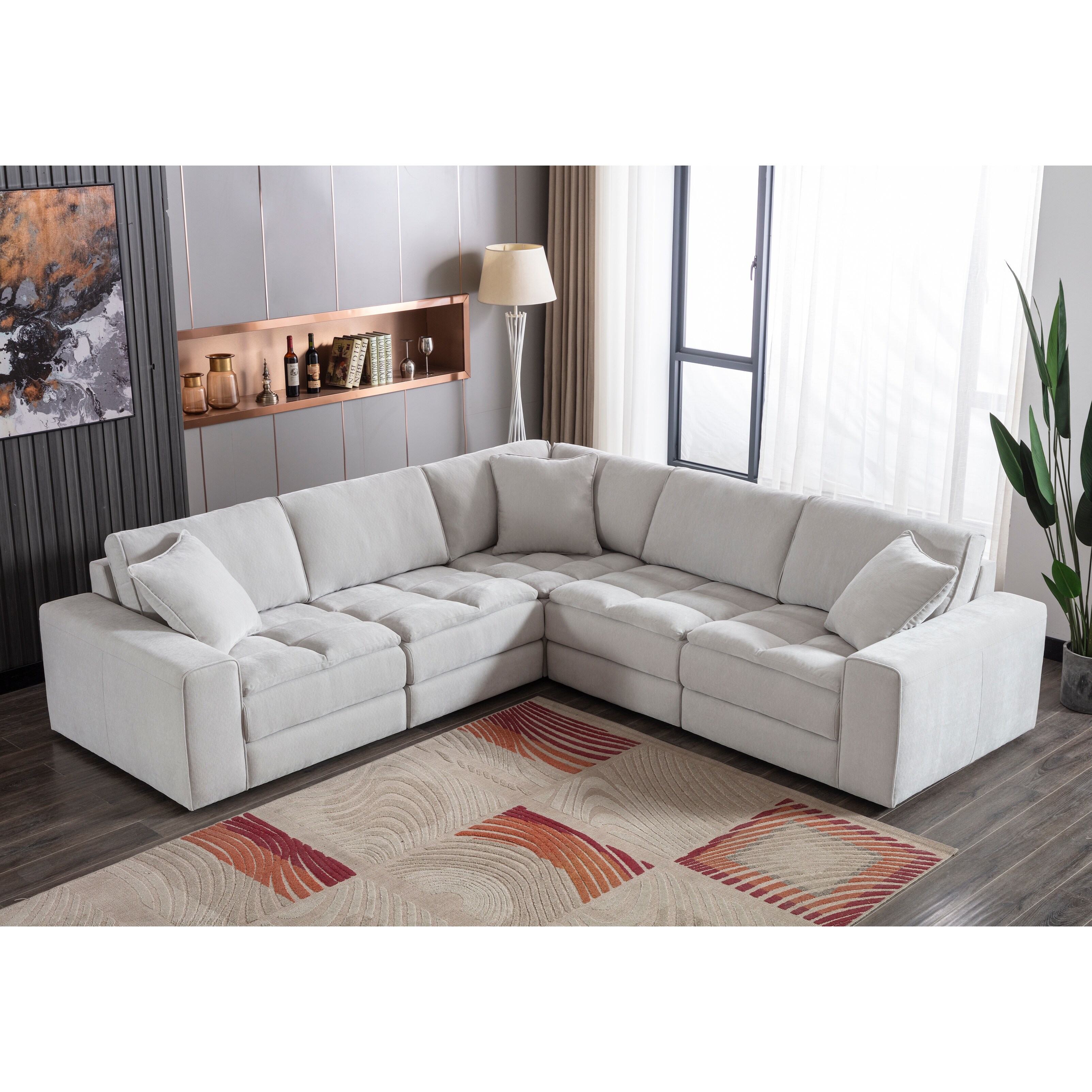Breton extra large best sale bean bag sofa