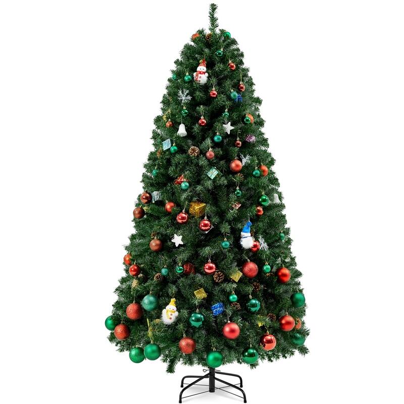 Yaheetech Premium Spruce Hinged Artificial Full Christmas Tree