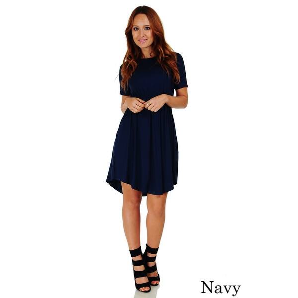 Shop Simply Ravishing Women S Short Sleeve Casual Knee Length