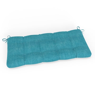 Pillow Perfect Outdoor/Indoor 100% T-Spun Polyester Bench Cushion, Weather Resistant, Fade Resistant