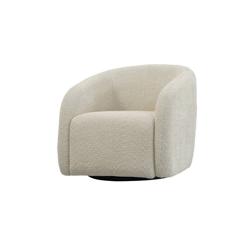 Kiptin 31.7"W 360 Degree Swivel Barrel Chair