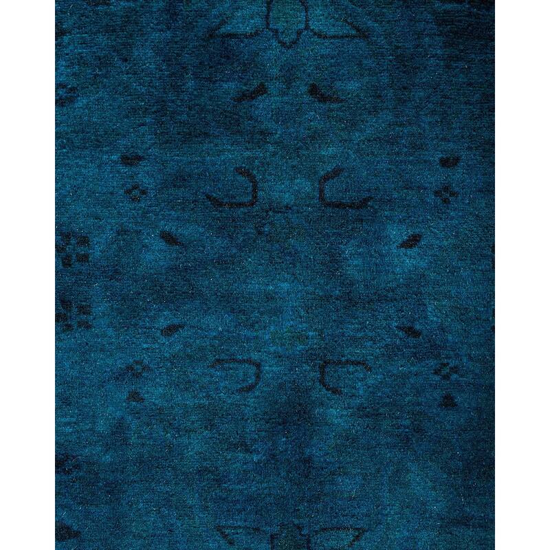 Fine Vibrance One-of-a-Kind Hand-Knotted Area Rug - Blue, 5' 10" x 8' 8" - 5' 10" x 8' 8"