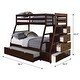preview thumbnail 16 of 14, Farley Twin Over Full Bunk Bed with Storage Ladder and Trundle