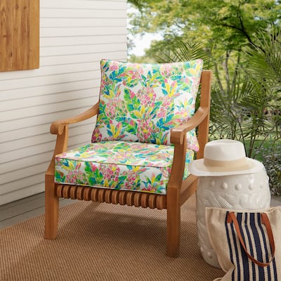 Indoor/Outdoor Deep Seating Corded Pillow and Cushion by Havenside Home
