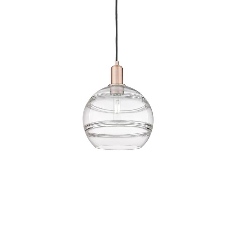 Innovations Lighting 716-1P-13-10 Rochester Pendant Rochester 10" Wide - Antique Copper / Clear