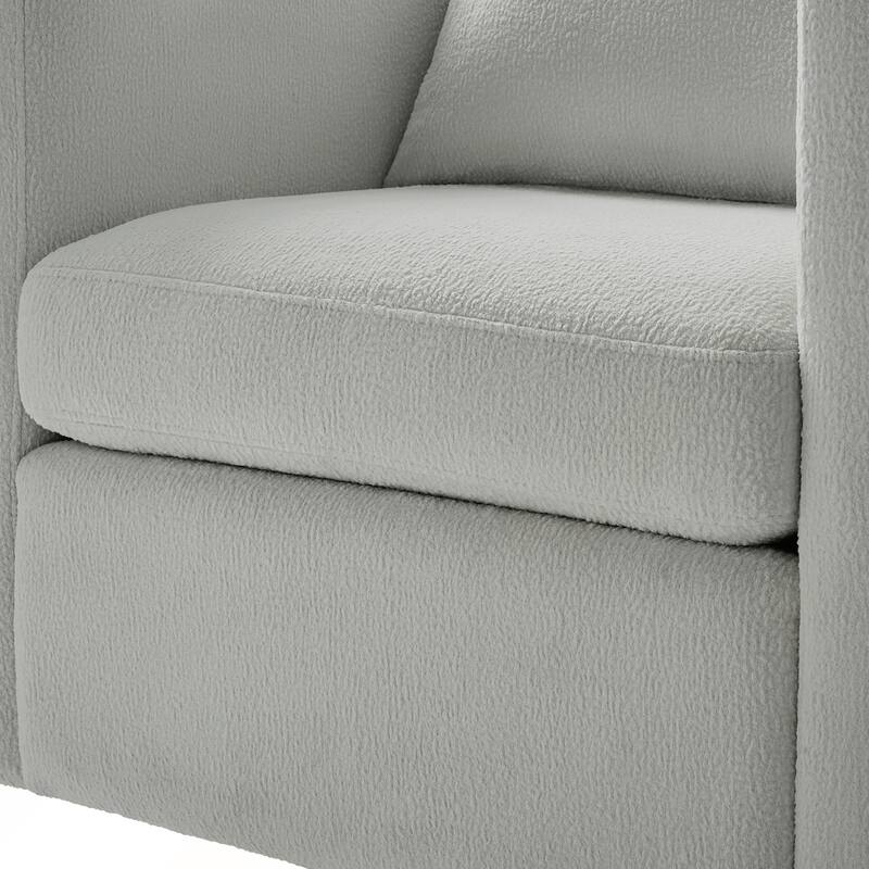 Performance Fabric Swivel Barrel Chair