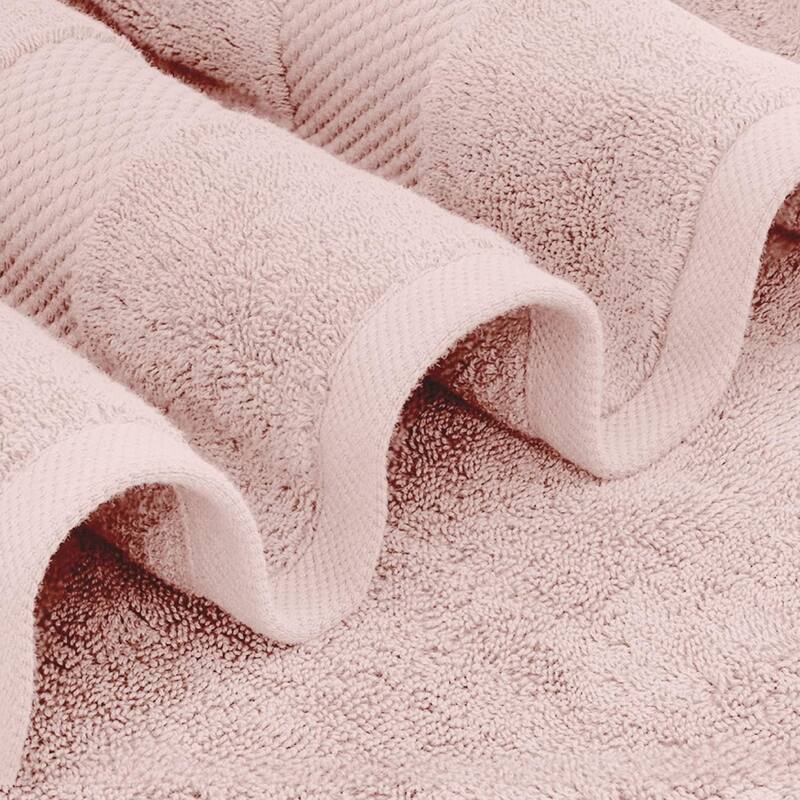 White Classic Luxury Cotton Oversized Bath Sheet 35x70 - Set of 2