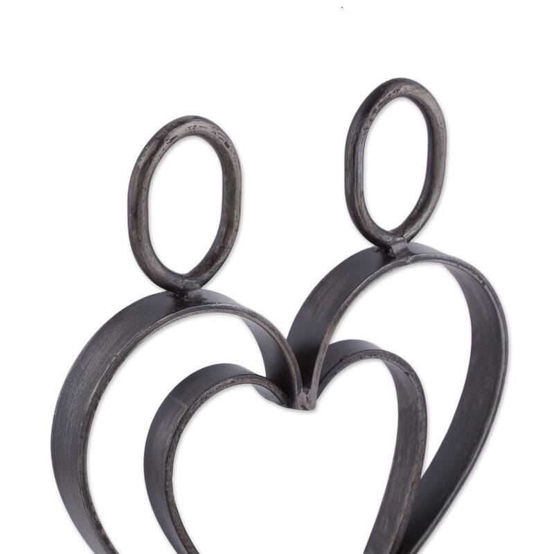 Novica Handmade Just Me And You Steel Sculpture