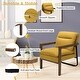 preview thumbnail 26 of 25, Costway Set of 2 Modern Accent Armchair Lounge Chair w/ Wood Legs & - 34.5'' x 26.5'' x 36''
