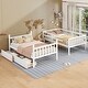 preview thumbnail 2 of 31, Twin Bunk Bed with 2 Storage Drawers, Convertible to 2 Beds
