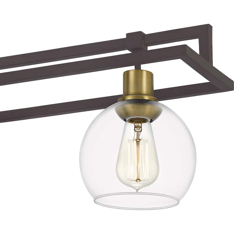 Dobbs 4-Light Island Chandelier in Old Bronze