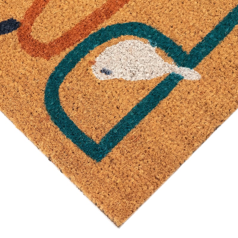 Liora Manne Natura Peace Outdoor Mat Natural 24"x36"