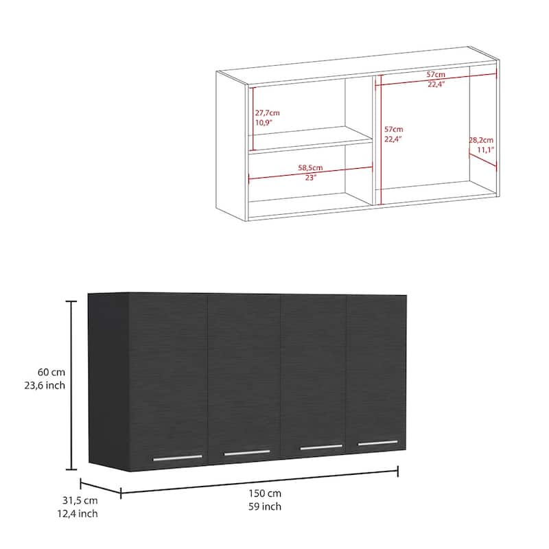 Kitchen Cabinet Durham With Four Doors