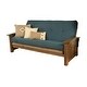 preview thumbnail 18 of 19, Copper Grove Cayenne Rustic Walnut Futon with Suede Mattress