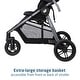 preview thumbnail 16 of 14, Gia XP Luxe 3-Wheel Travel System - Midnight Moon -Black-Grey