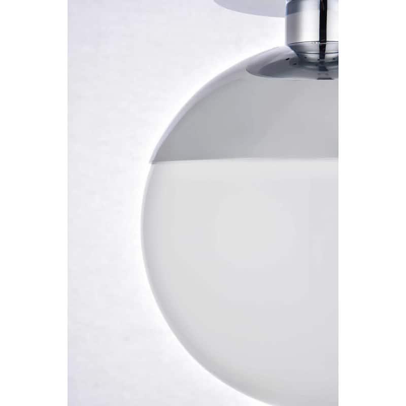 Roseto EGCF83490 Atlante Single Light 10" Wide Semi-Flush Globe