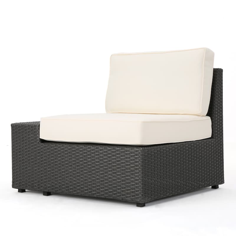 Roomfitters Modular Wicker Seating Set with Cushions for Outdoor Relaxation, Versatile Patio Chairs