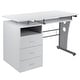 preview thumbnail 24 of 43, Pedestal 3-drawer Computer Desk with Keyboard Tray