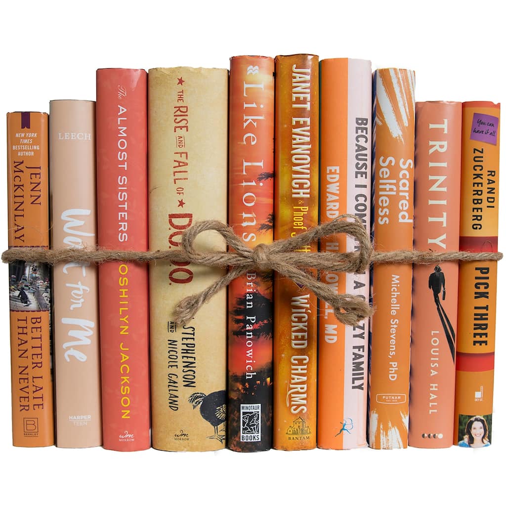 Books Orange Decorative Accessories: Apricot Dust Jacket ColorPak
