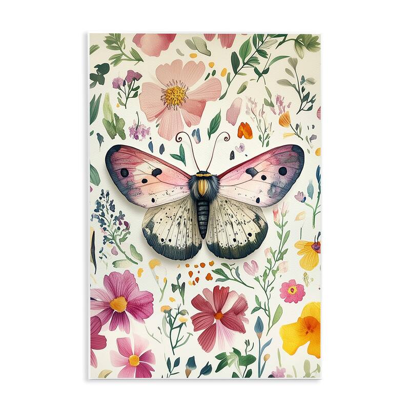 Stupell Botanical Butterfly & Herbs Wall Plaque Art Design By The Dutch Lady - 10 x 15