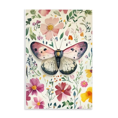 Stupell Botanical Butterfly & Herbs Wall Plaque Art Design By The Dutch Lady