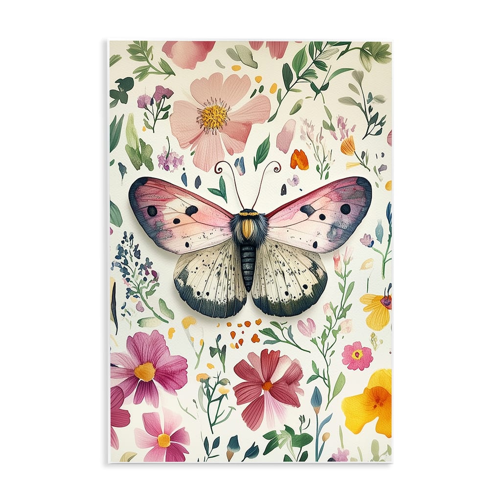Stupell Botanical Butterfly & Herbs Wall Plaque Art Design By The Dutch Lady