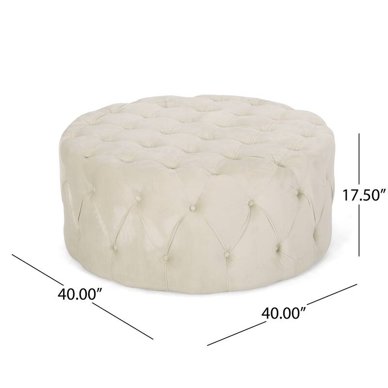Elegant Design Ottoman with Velvet ,suit a variety of stylish home Settings