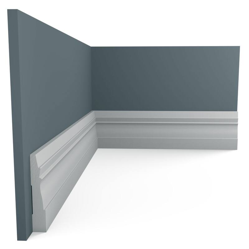 WM631 9/16-in D x 3-1/4-in W x 96-in L Americraft Solid Hardwood Stain Grade Colonial Base Moulding