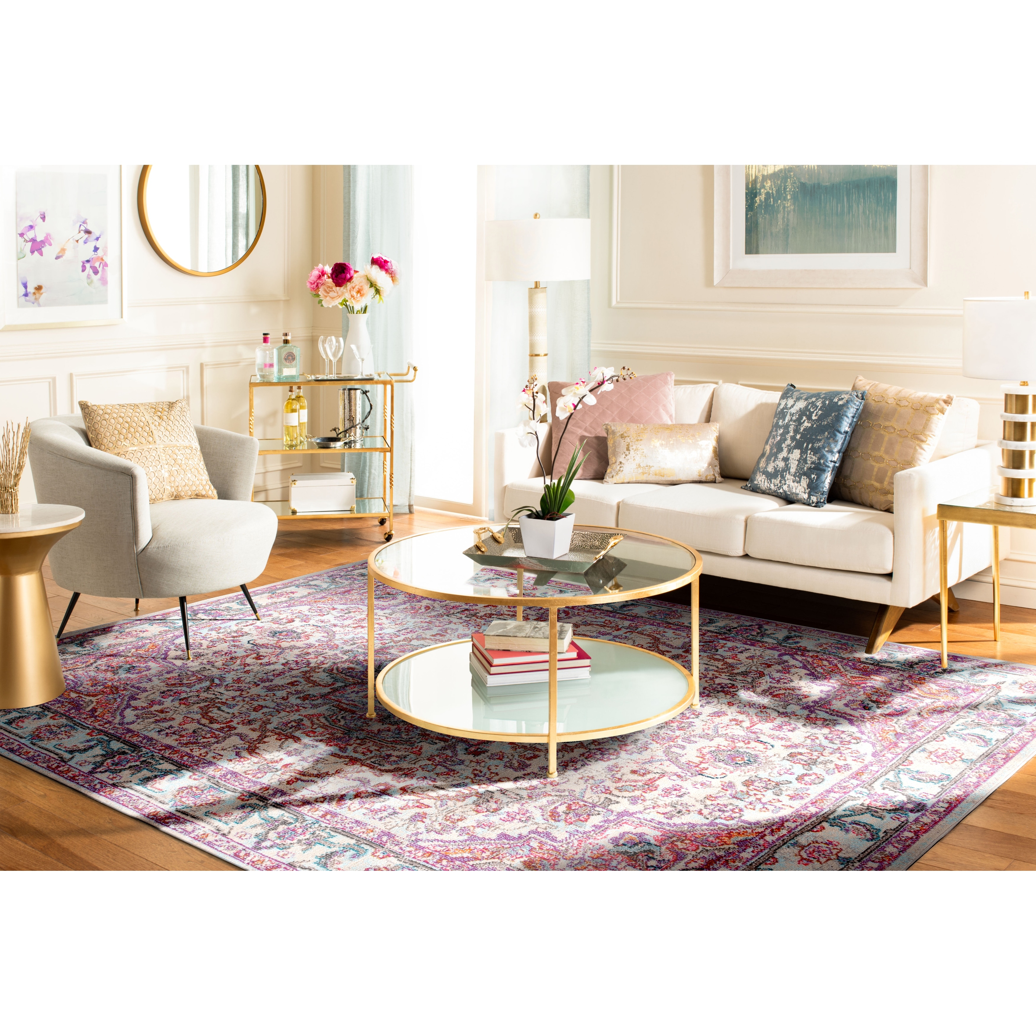 SAFAVIEH Madison Jeanine Vintage Oriental Rug- - Overstock - 40453940